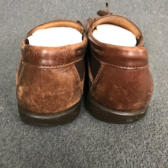 Johnston & Murphy JM Flex Brown Sheepskin Kiltie Tassel Loafers Shoes Mens 9.5 M main image 9